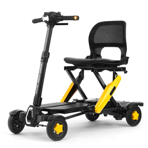 Lightweight Off Road 250W Foldable 4 Wheel Mobility Scooter