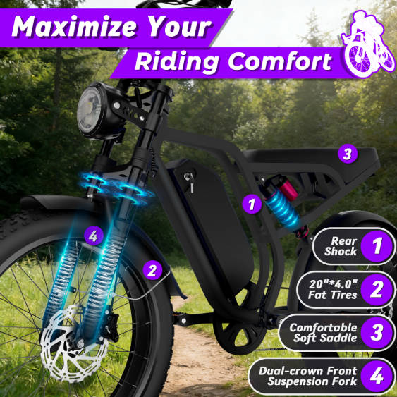 Wholesale Fat Tire Electric Bikes Electric Mountain Bike 1000w Fat Tire Electric Bicycle 2