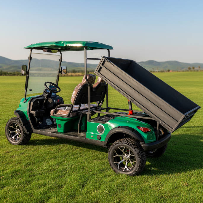 Off Road Golf Cart 2 Seat Electric Golf Utility Cart Buggy with Cargo Bed (2)